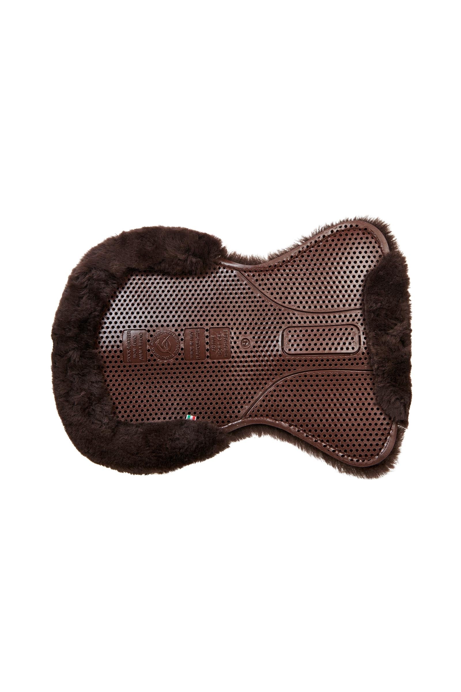 Acavallo Gel Pad Non-Slip Classic With Sheepskin Flat Saddle Pads