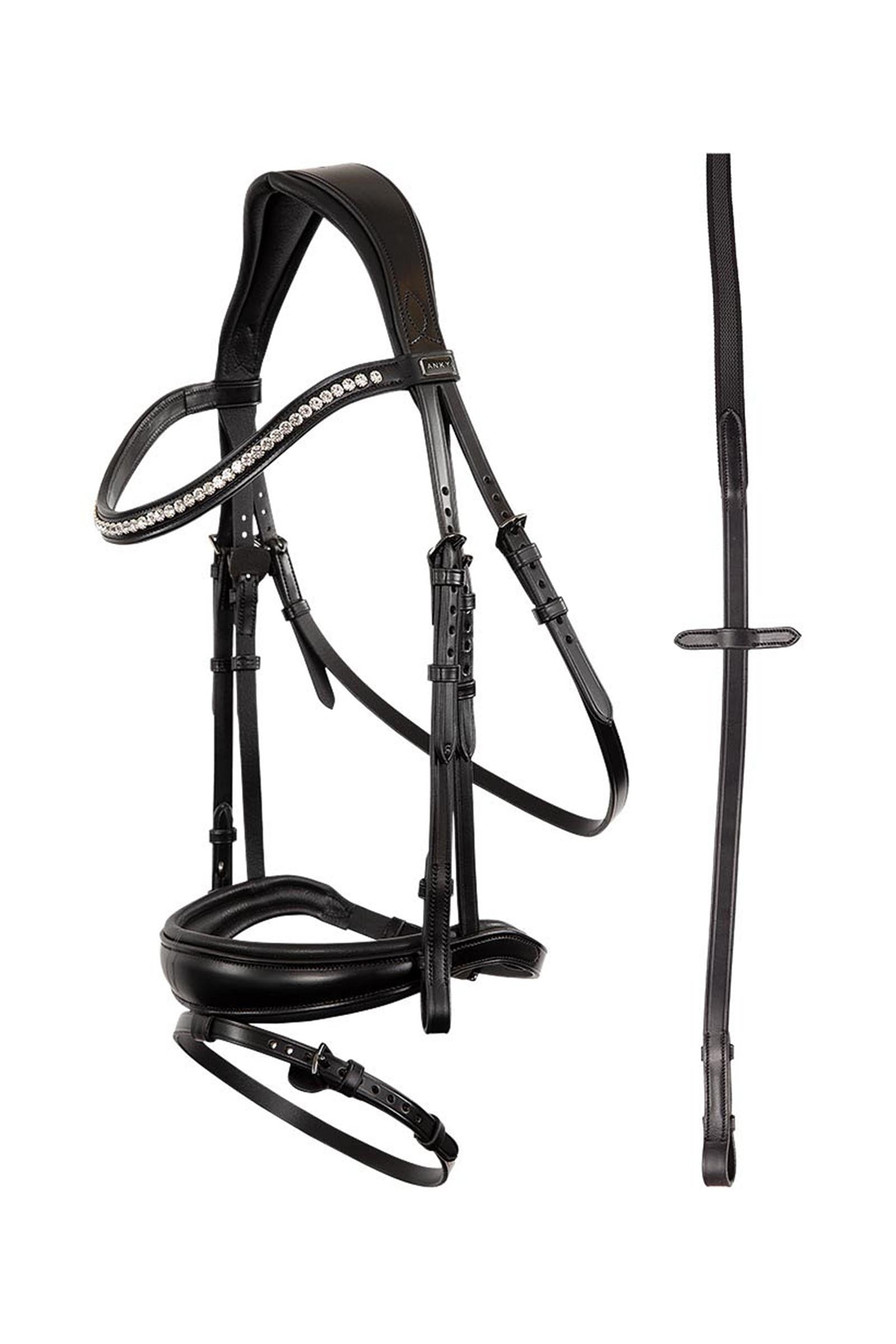 Anky ANKY Anatomic Bridle With Flash Noseband, Padded Bridles & Reins