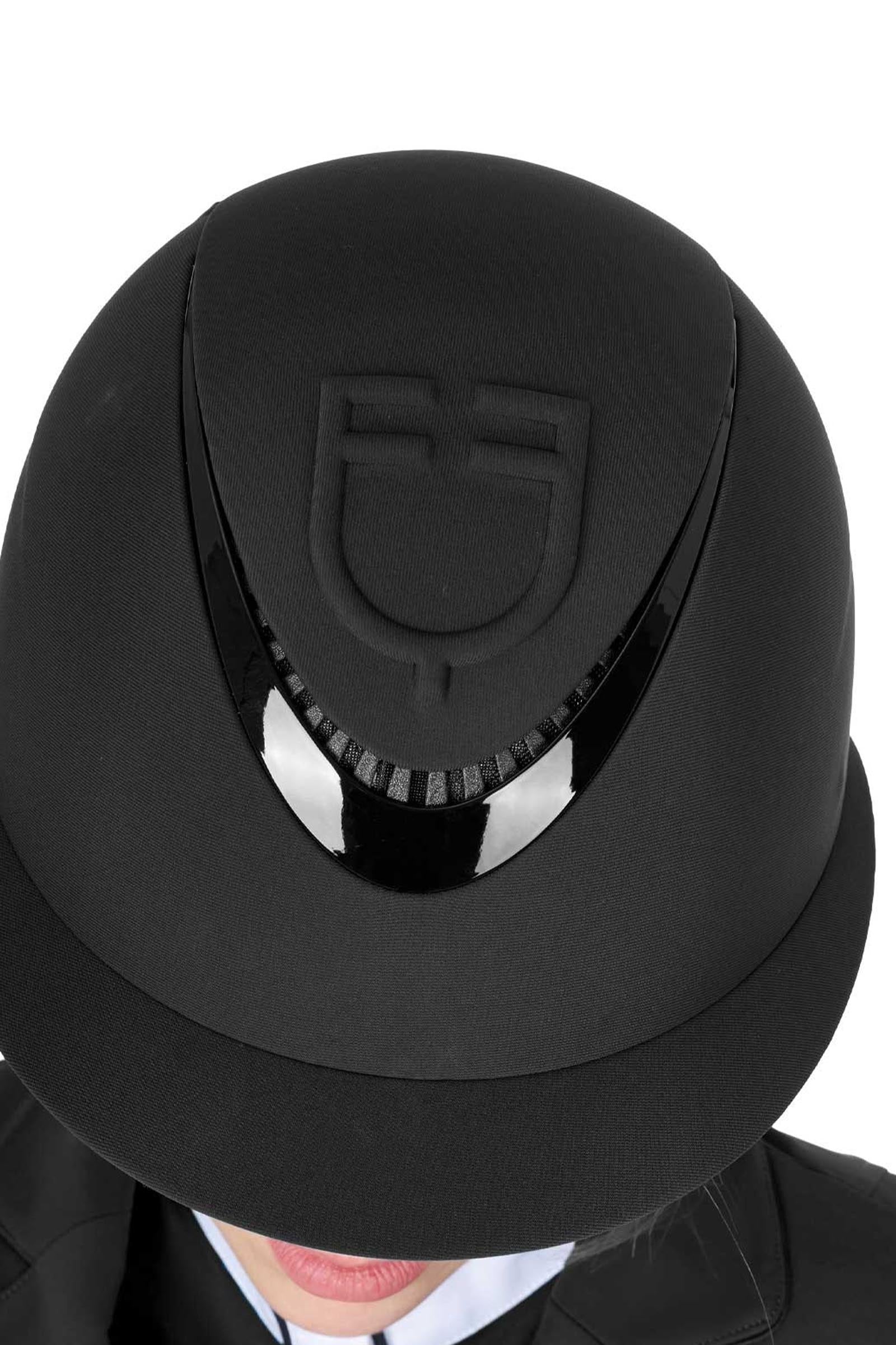 Equestro Women's Helmet With Wide Visor and Embossed Logo Homologation En 1384-2023 Safety Equipment