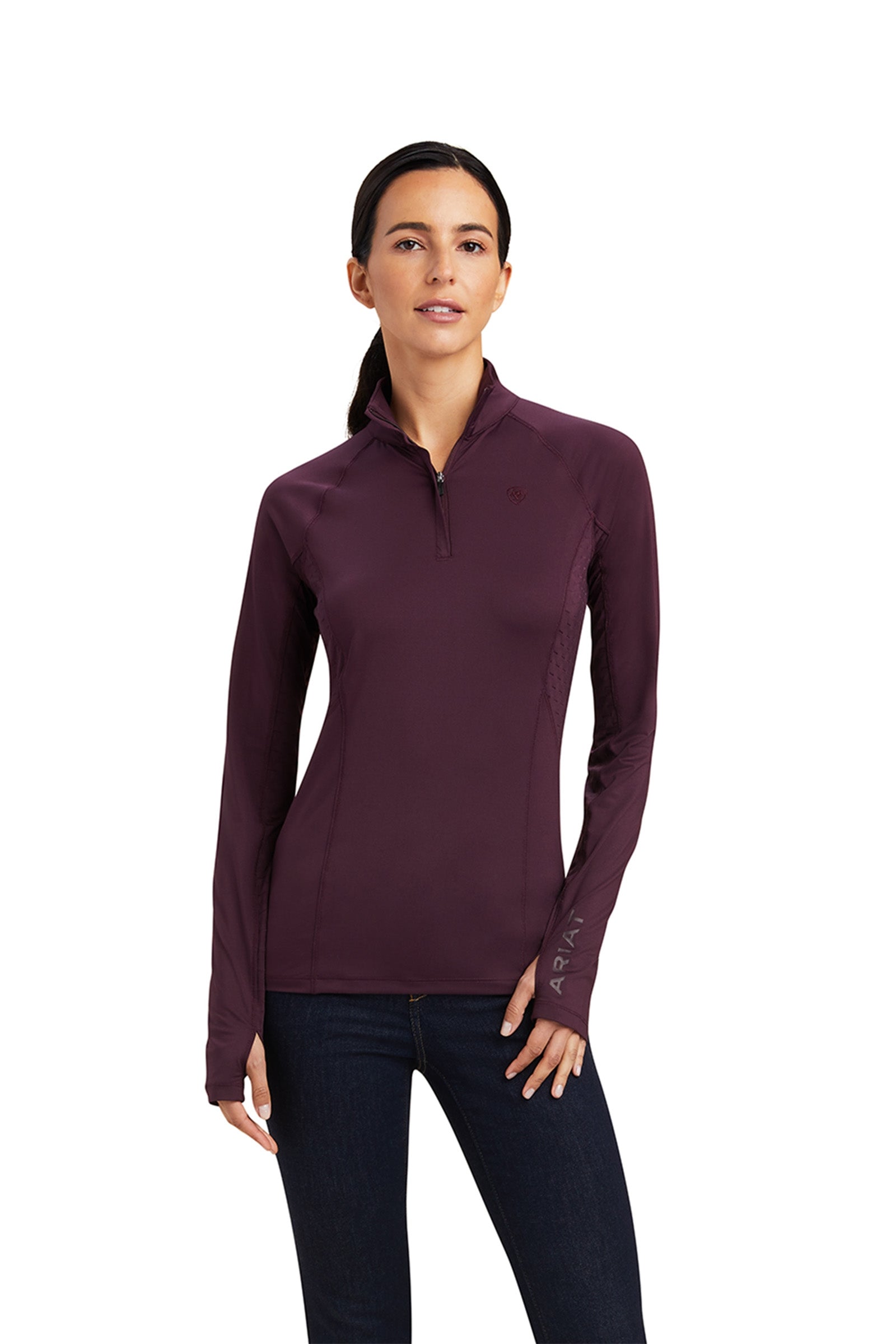Ariat Lowell 2.0 Damen 1/4 Zip Longsleeve Shirt Damen Reitbekleidung