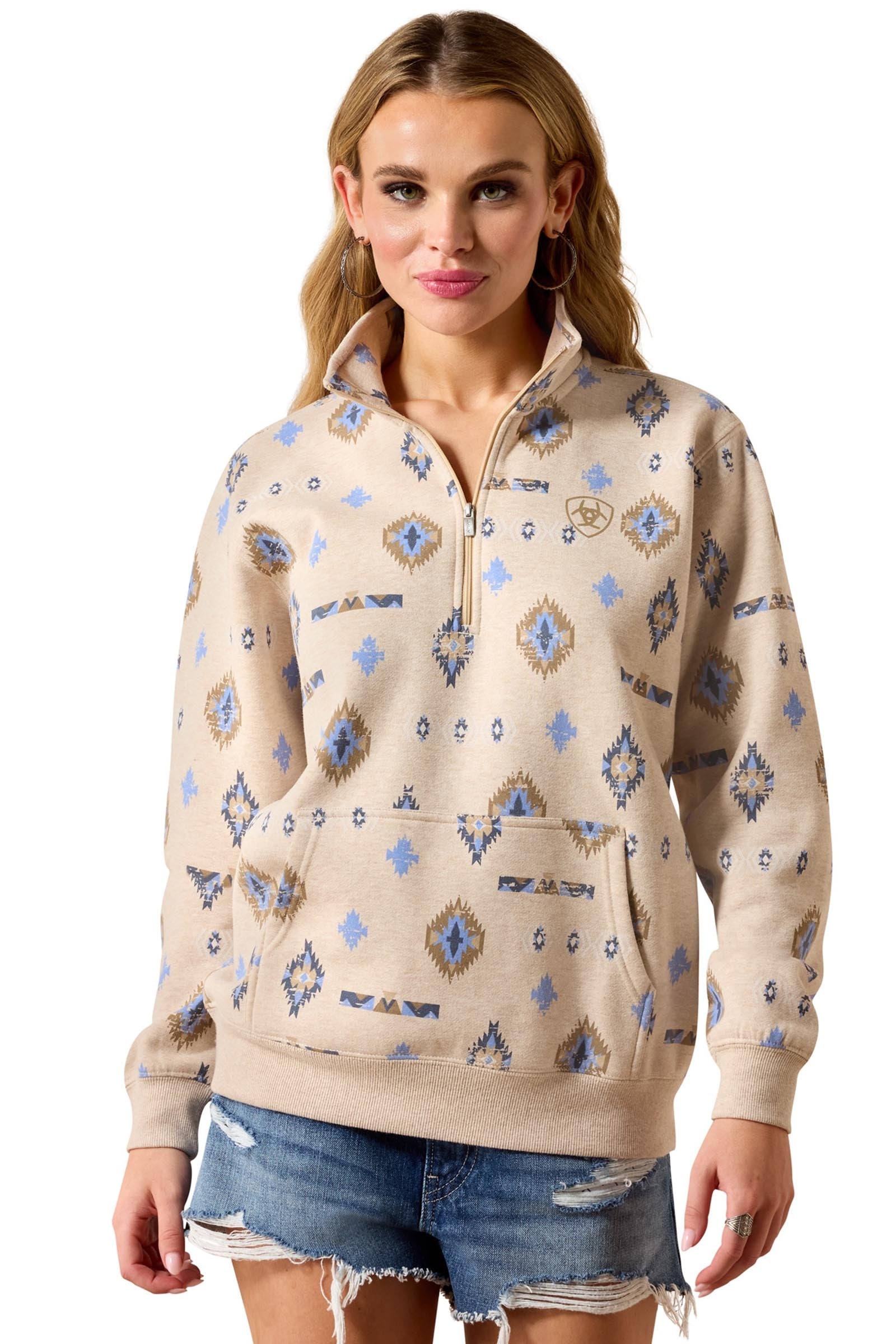 Ariat Women's Sapphire 1/2 Zip Sweatshirt Damen Reitbekleidung