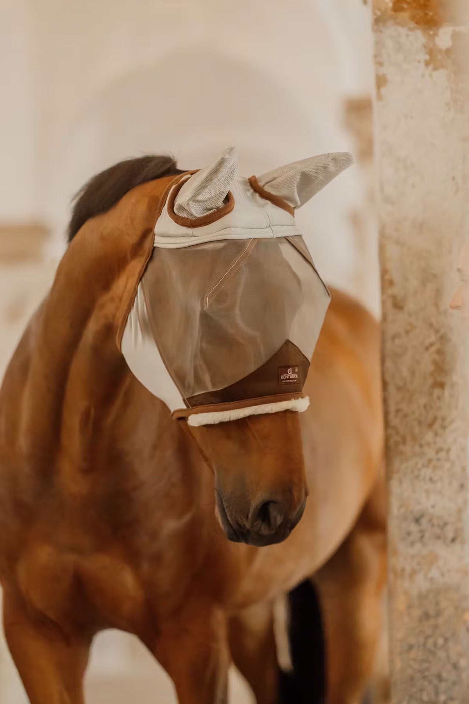 Kentucky Horsewear hautfreundliche Fliegemaske mit Ohren Fliegenschutz