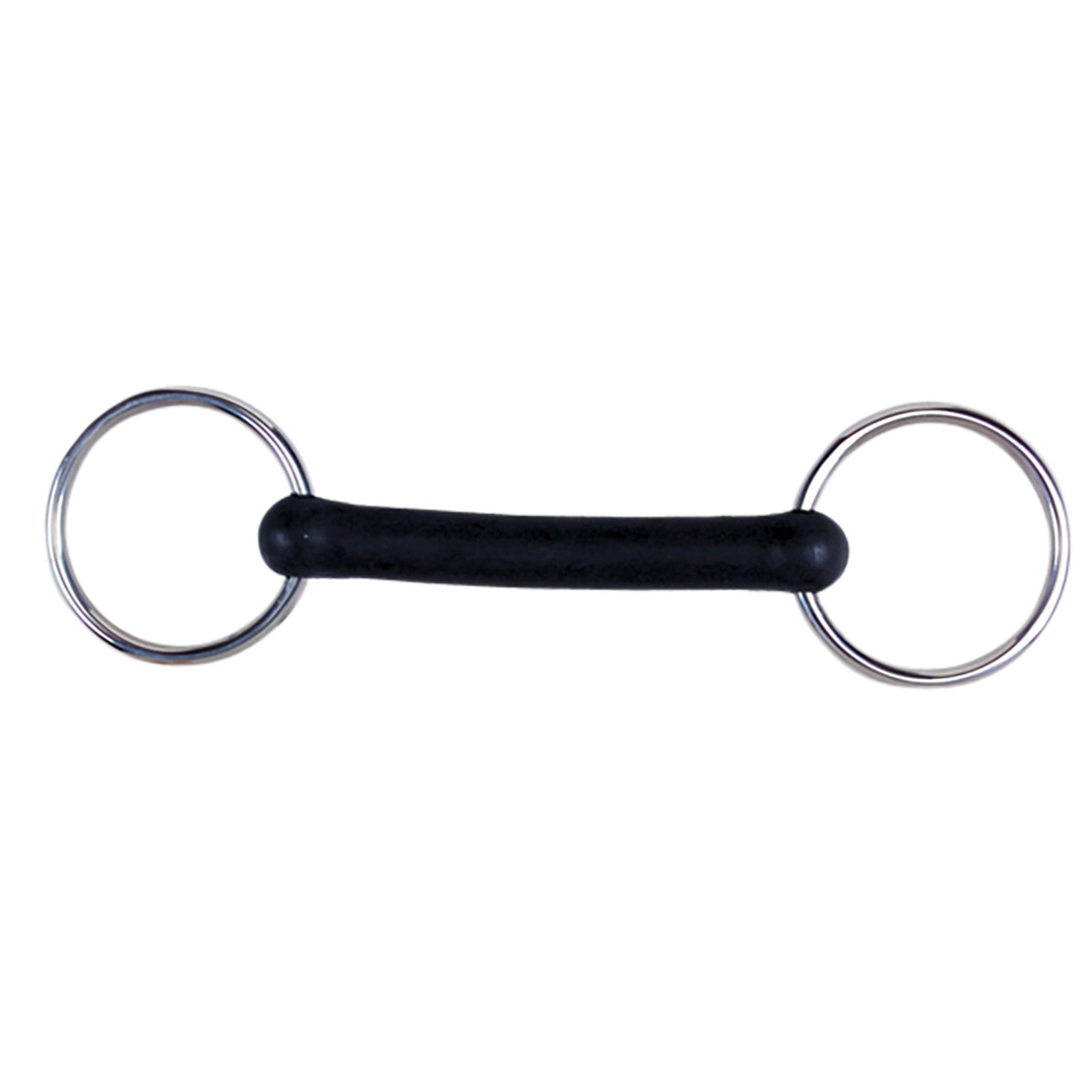 Korsteel Flexi Rubber Mullen Mouth Loose Ring Snaffle Bit Horse Bits
