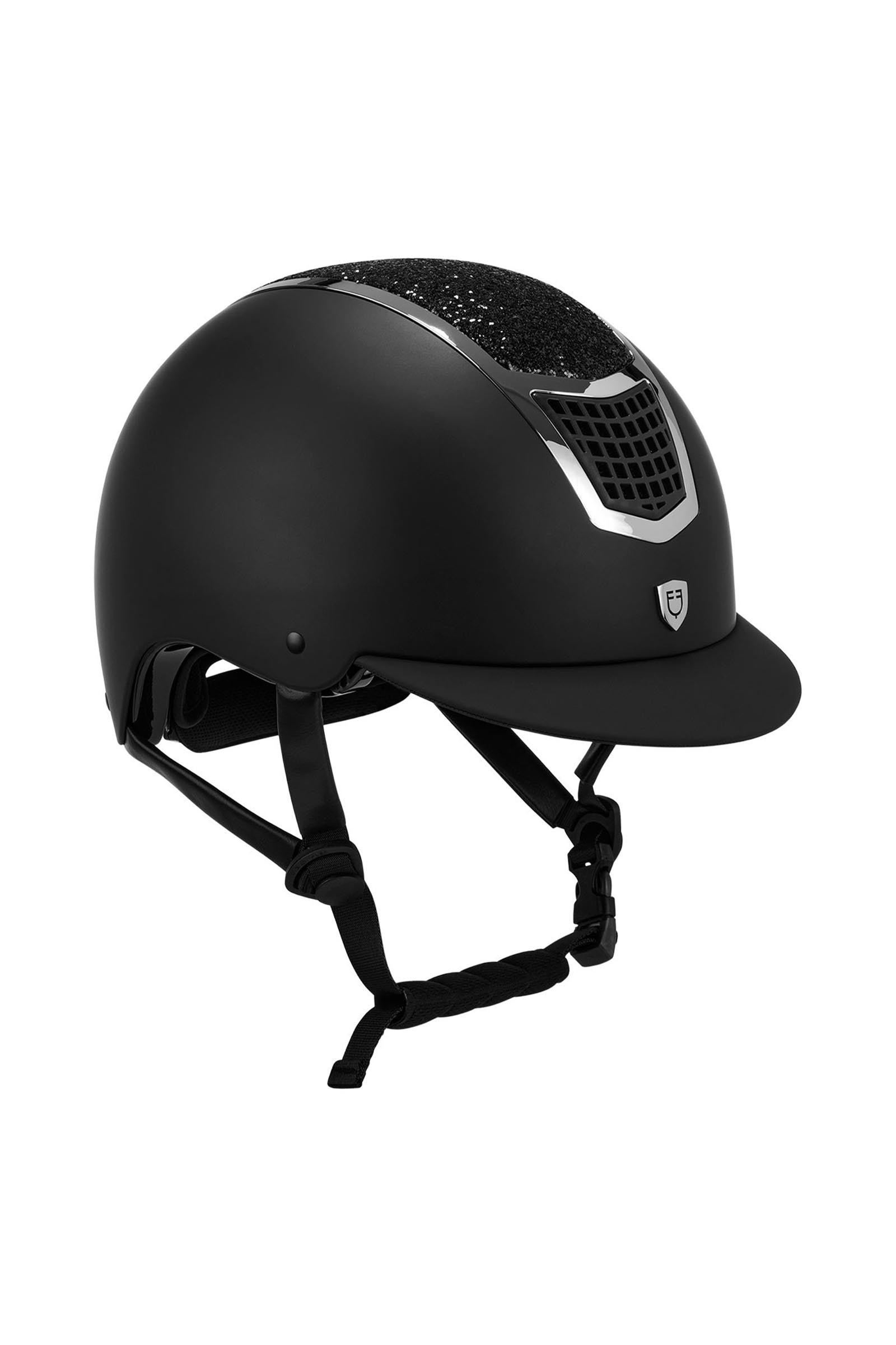 Equestro Helmet With Rhinestones En 1384-2023 Homologation Safety Equipment