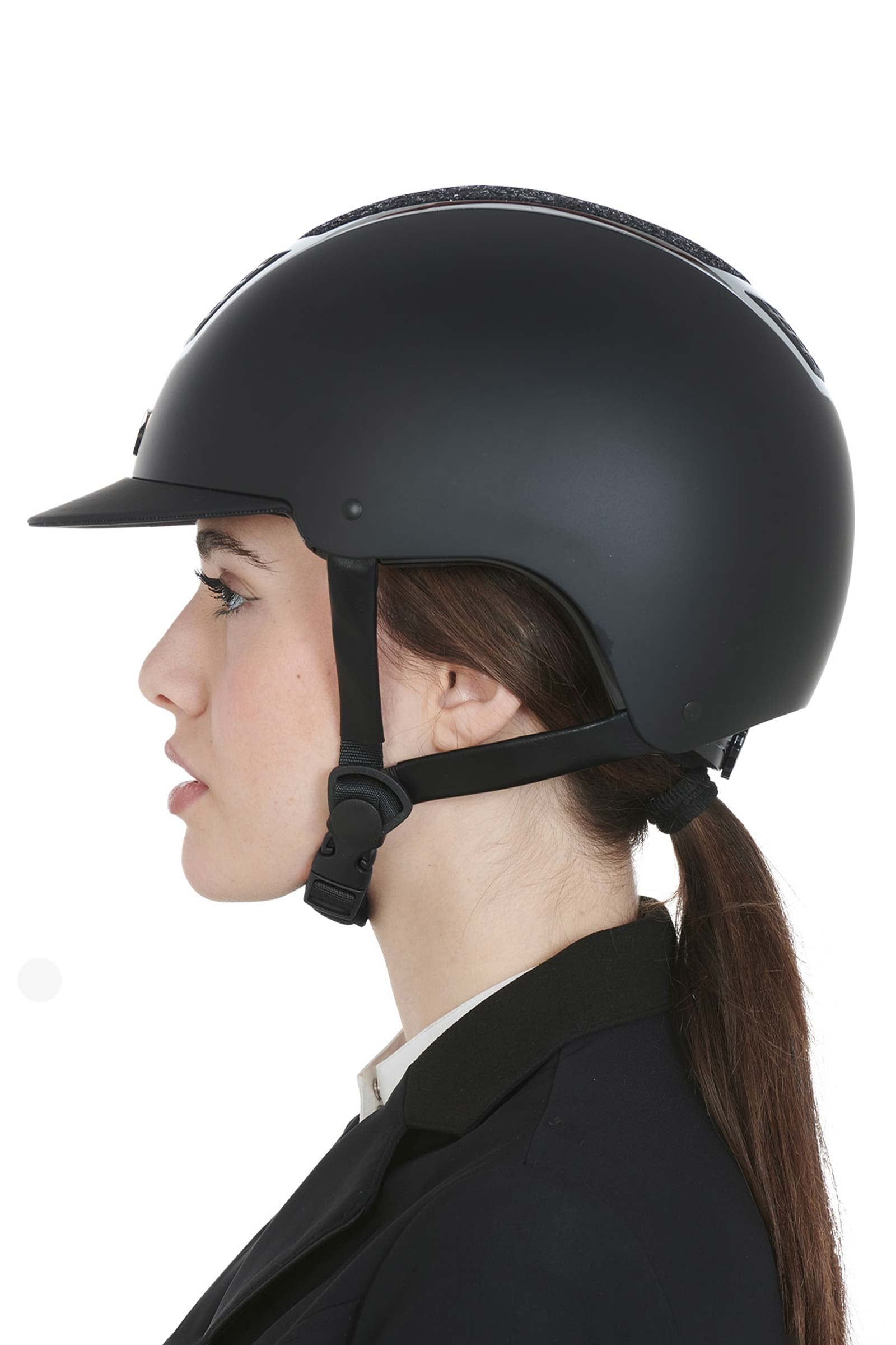 Equestro Helmet With Rhinestones Homologation En 1384-2023 Safety Equipment