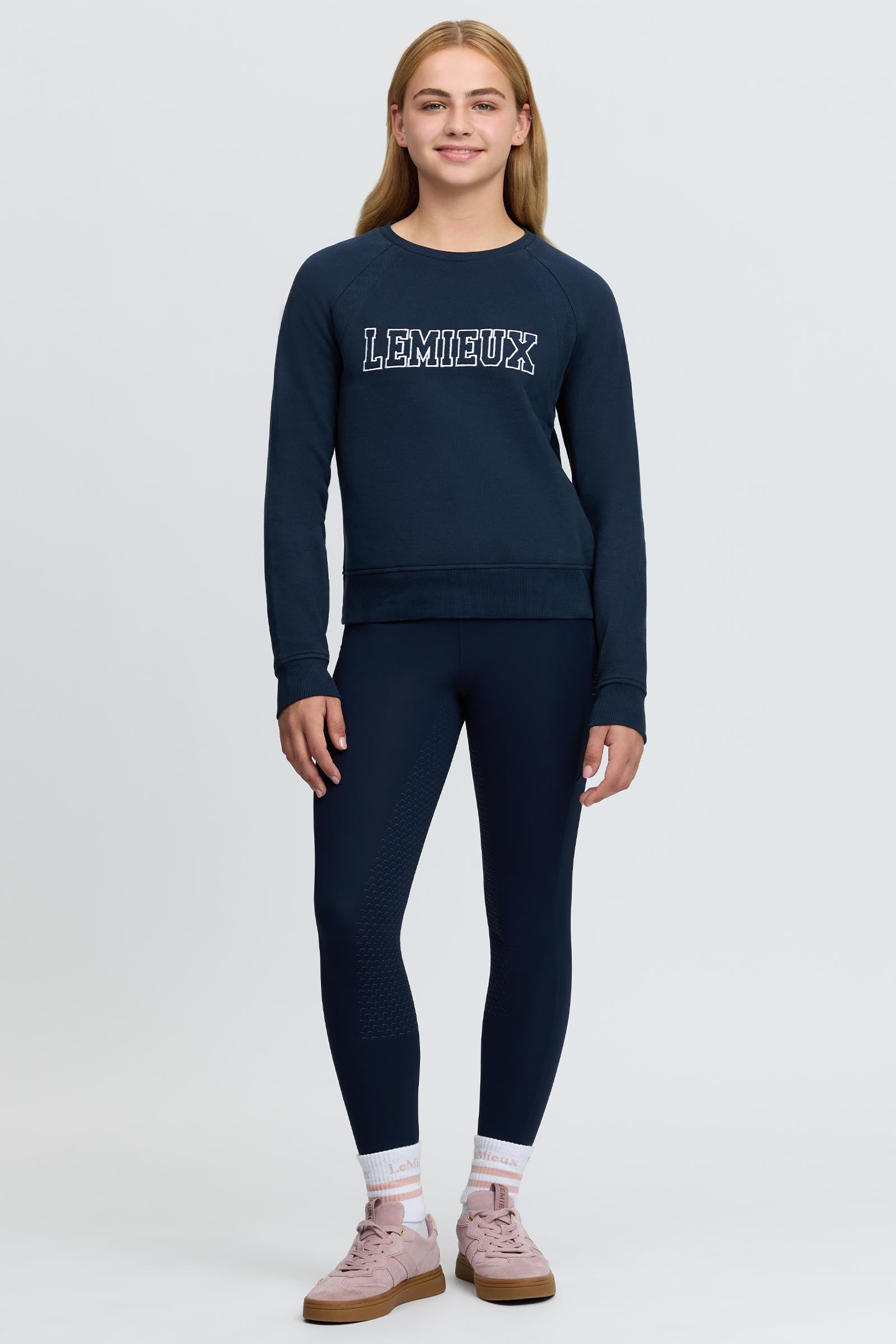 LeMieux Young Rider Shay Varsity Crew Kids Apparel