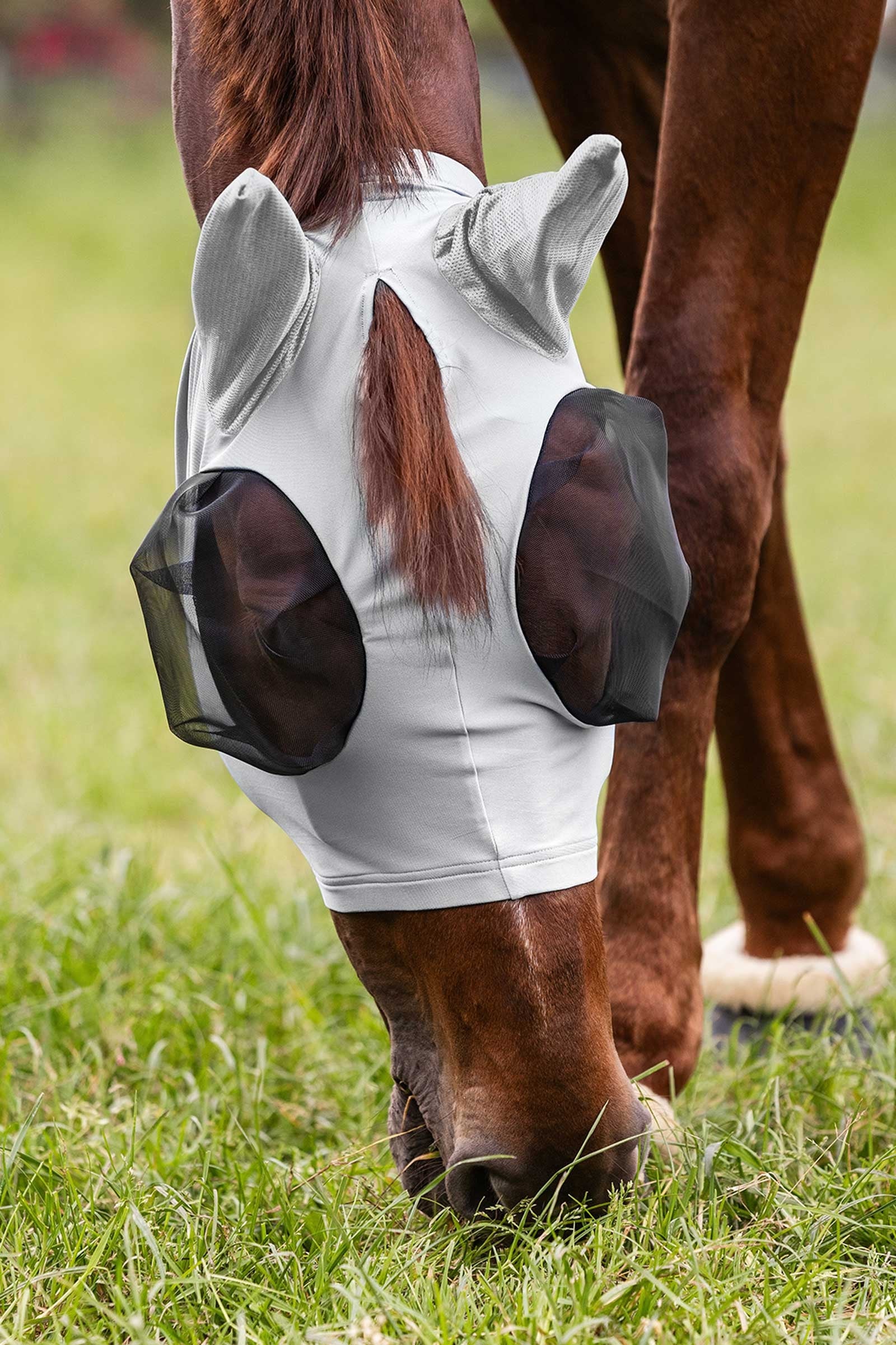 Waldhausen Puck Fly Mask With Zip and  UV-Protection Antifly Protection for Horses