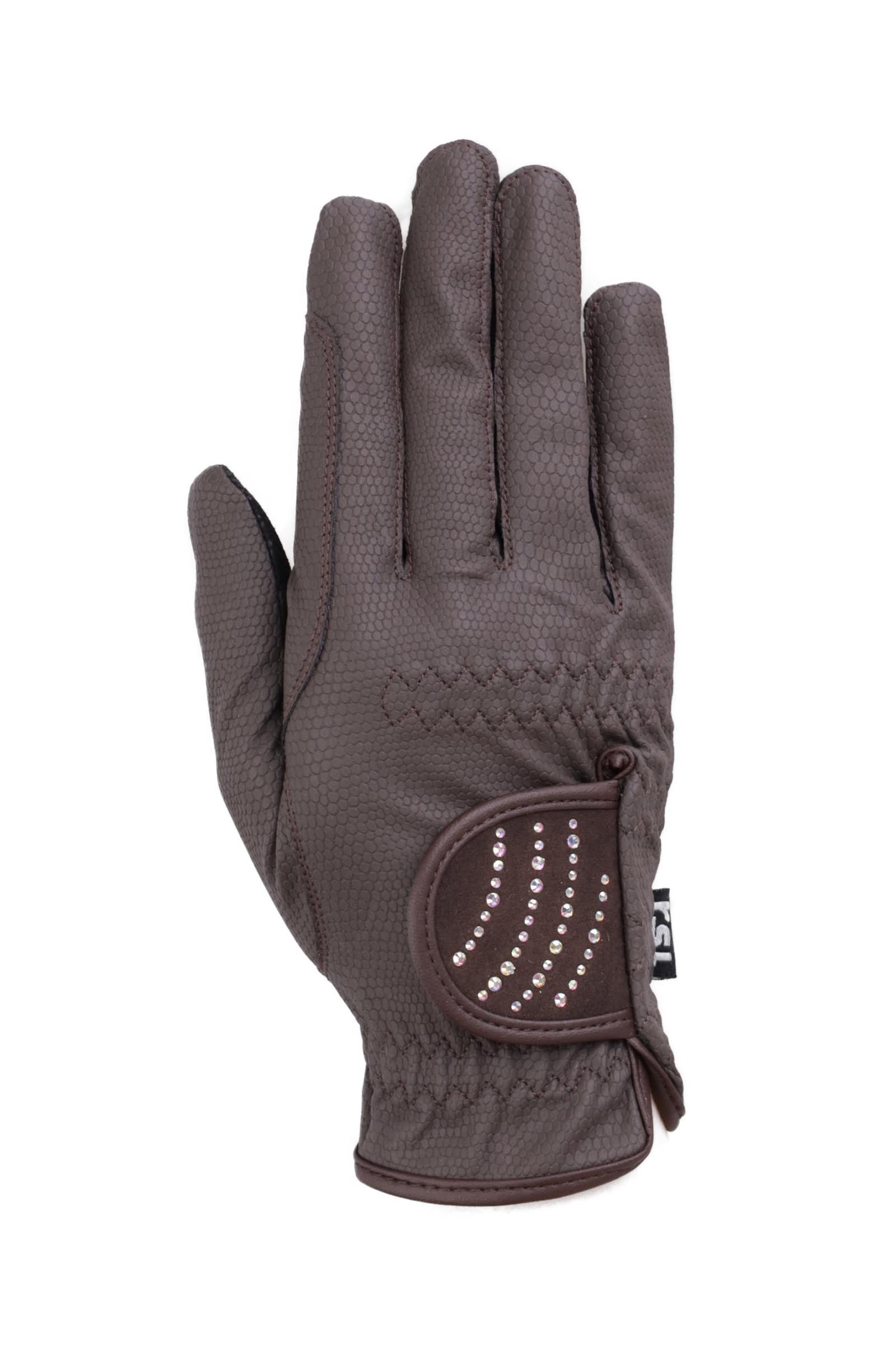 RSL Dubai Riding Gloves With Color-Adapting Glitter Stones Riding Gloves