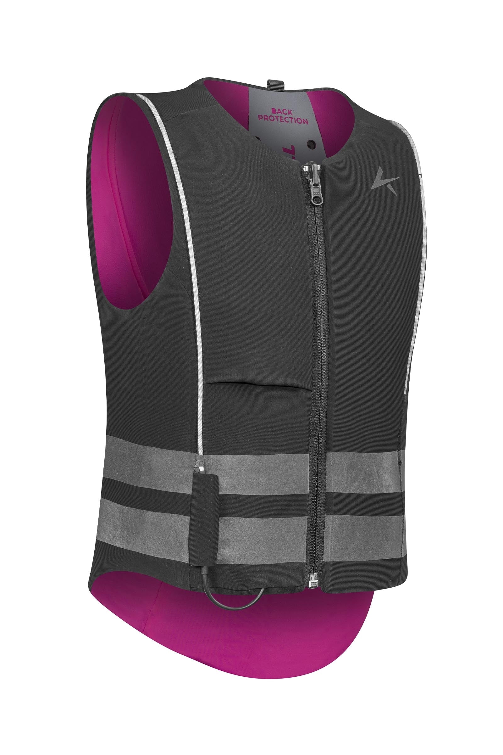 Komperdell High Visibility Junior Ballistic Vest With Back Protector, Reversible Safety Equipment