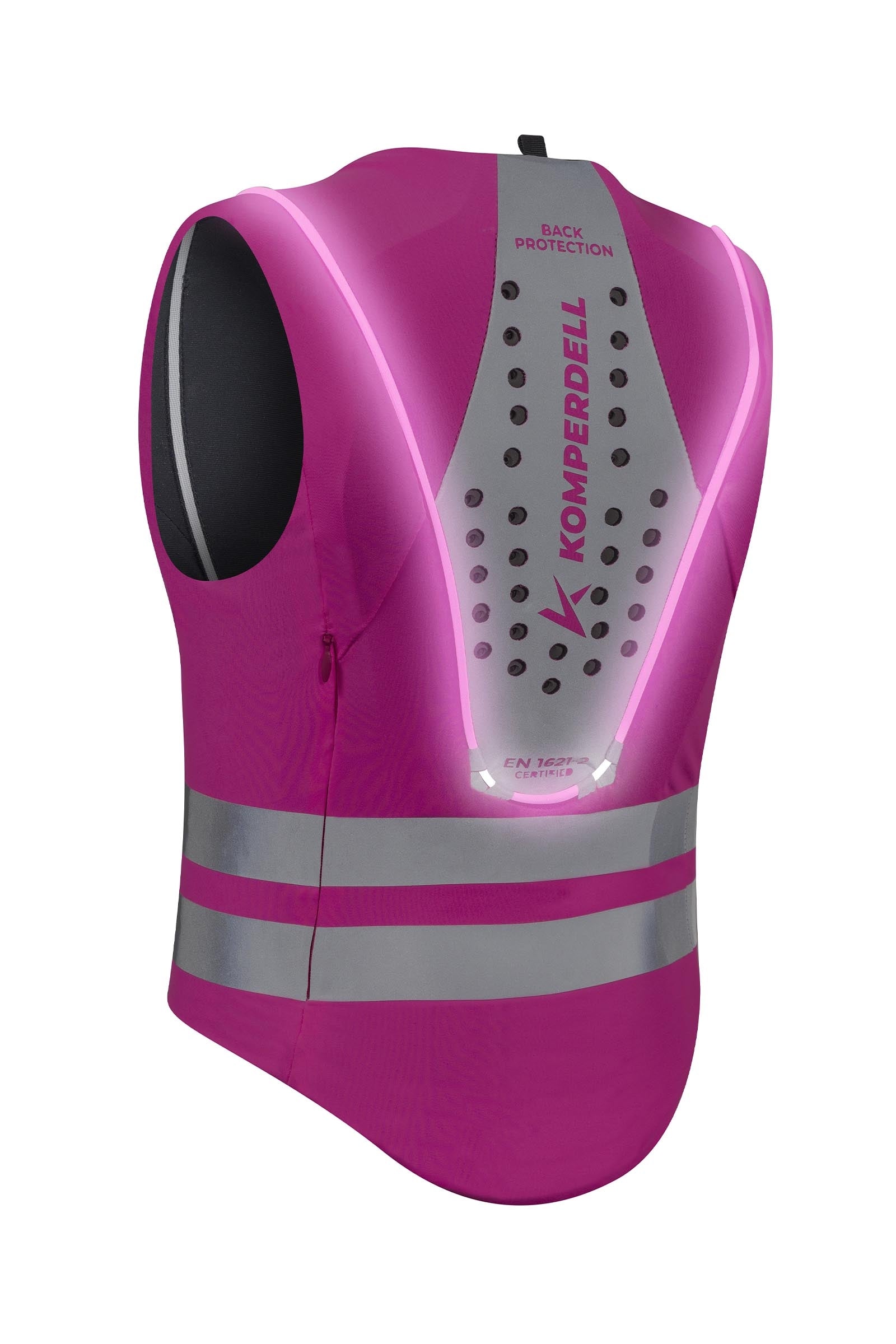 Komperdell High Visibility Junior Ballistic Vest With Back Protector, Reversible Safety Equipment