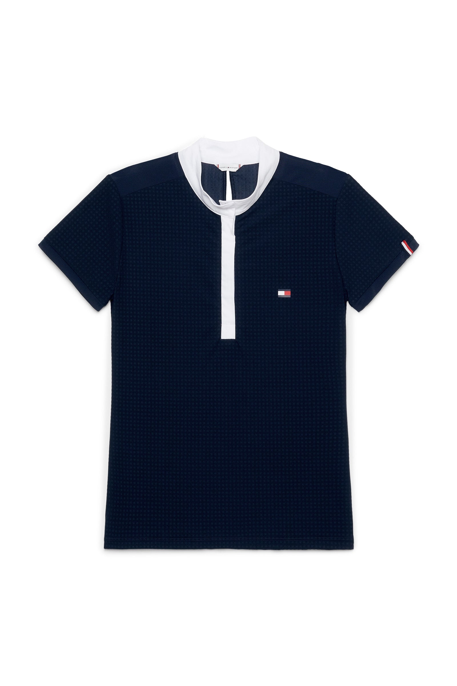 Tommy Hilfiger Equestrian Chelsea Kühlendes Kurzarm-Poloshirt mit Logo Damen Reitbekleidung
