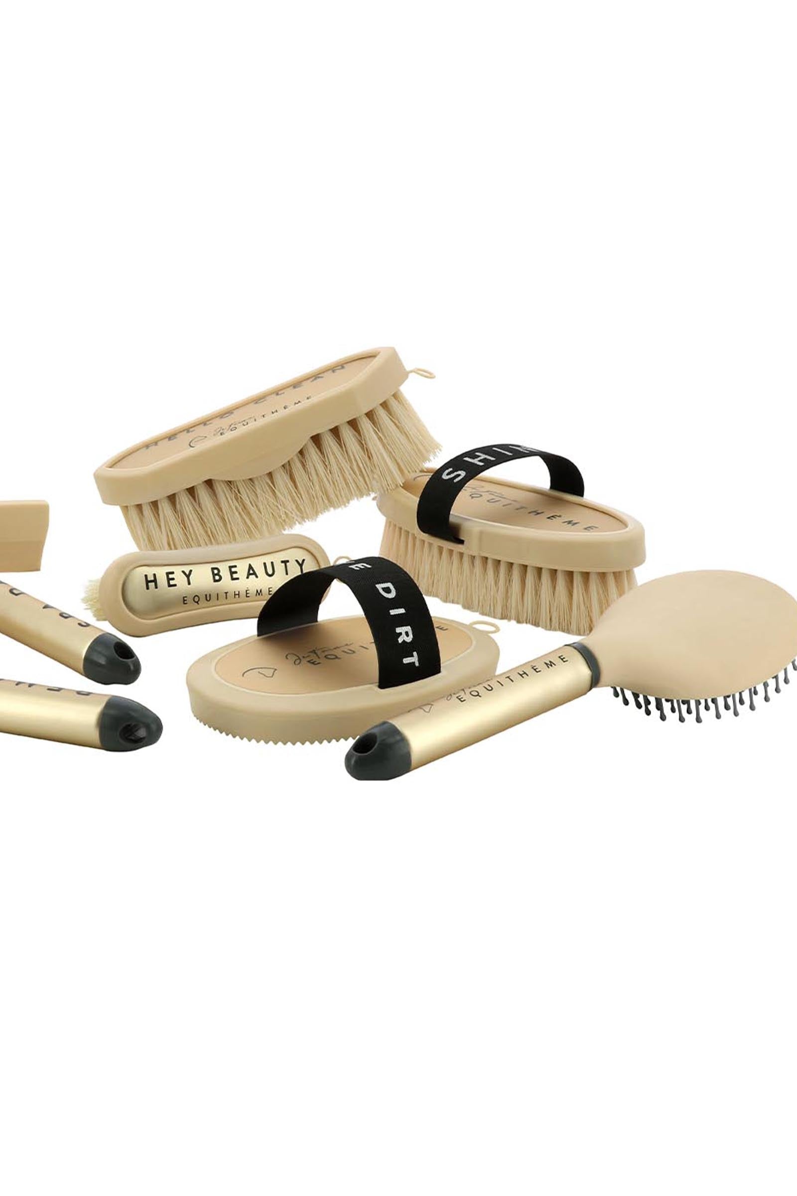 Equi Theme EQUITHÈME Je t'aime Dandy Brush Horse Grooming Tools