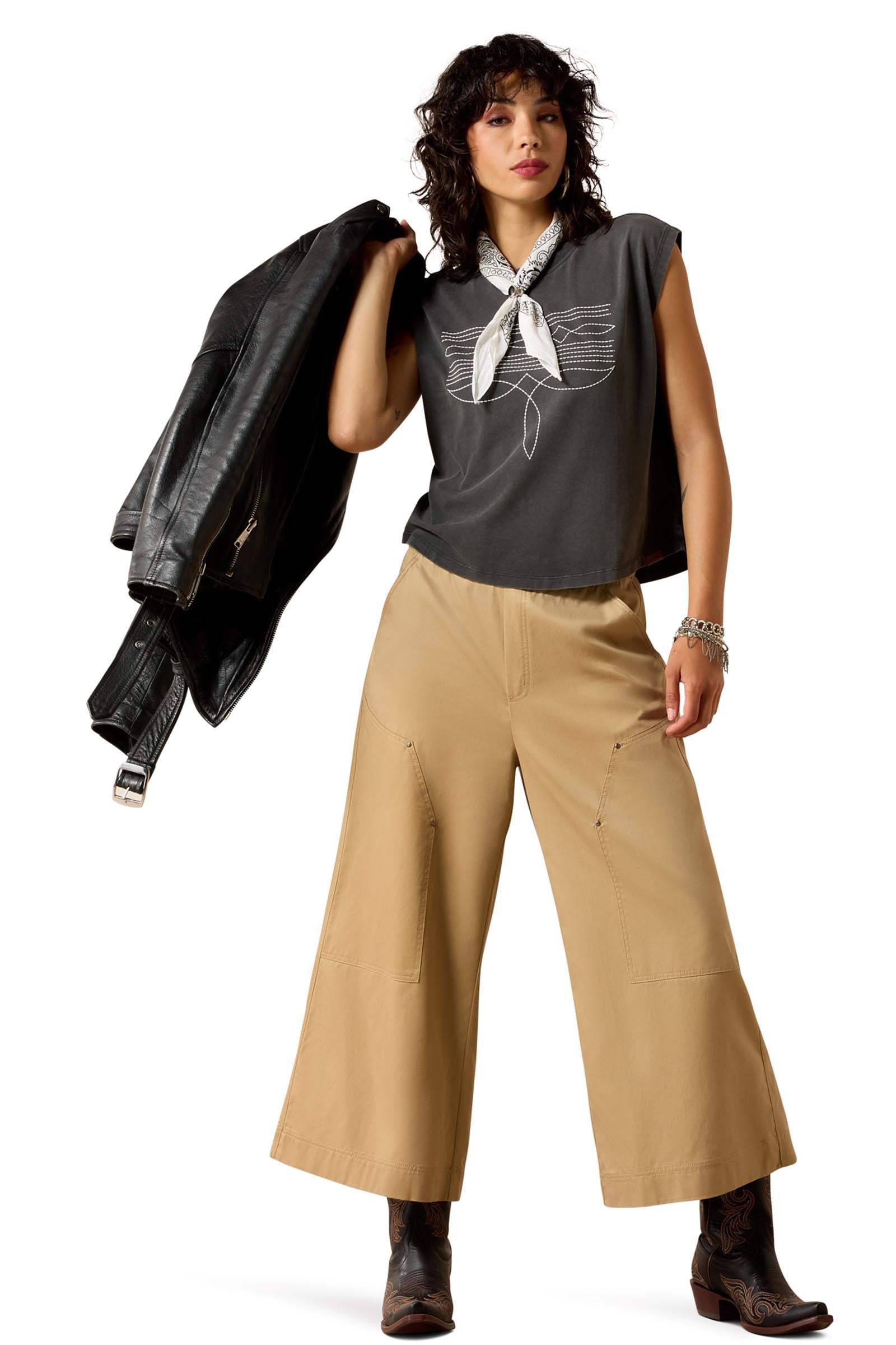 Ariat Women's Dallas Cropped T-Shirt Women’s Riding Clothing