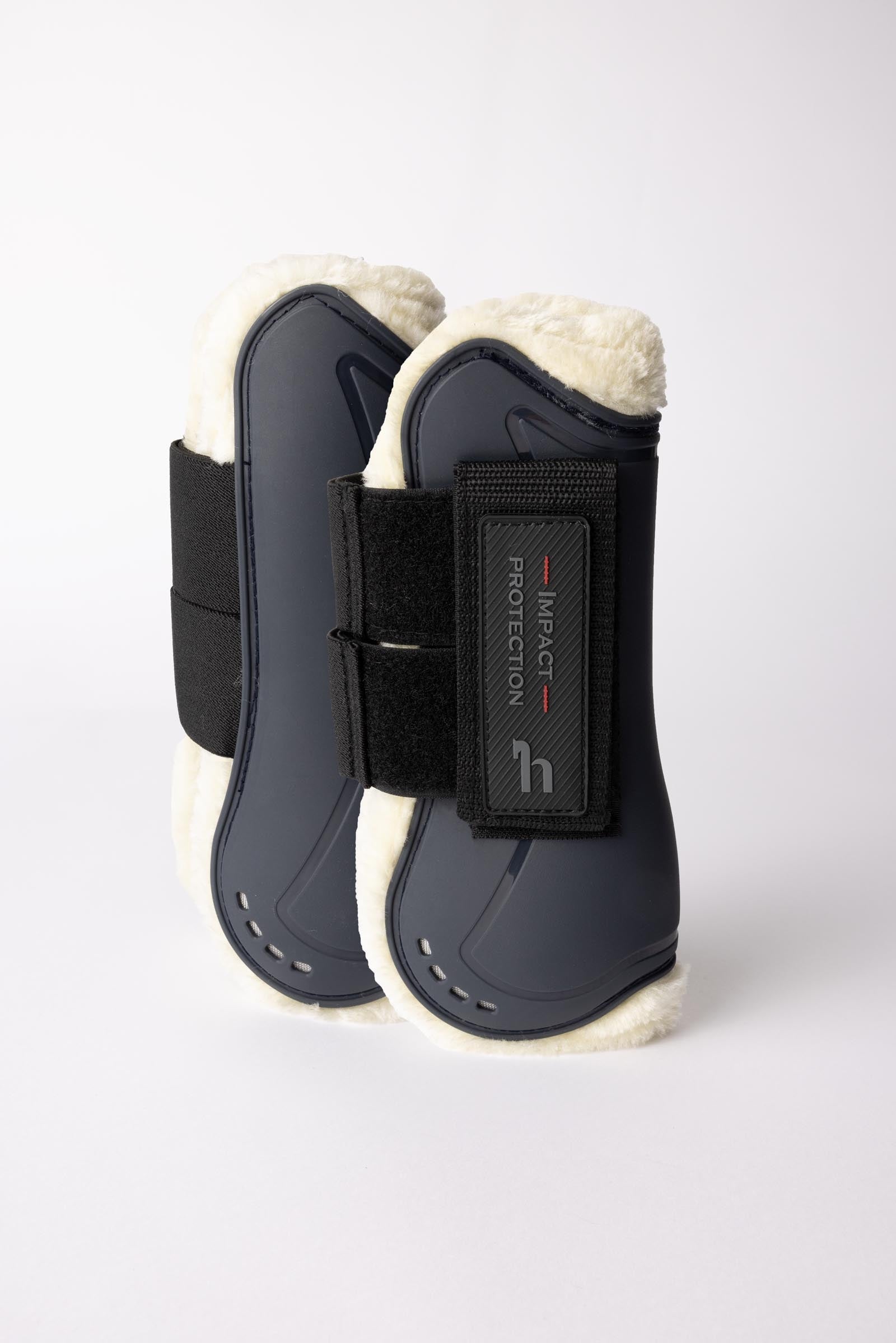 Horze Armour Airflow Springgamaschen mit Kunstpelz Leg Protection & Hoof Protection for Horses