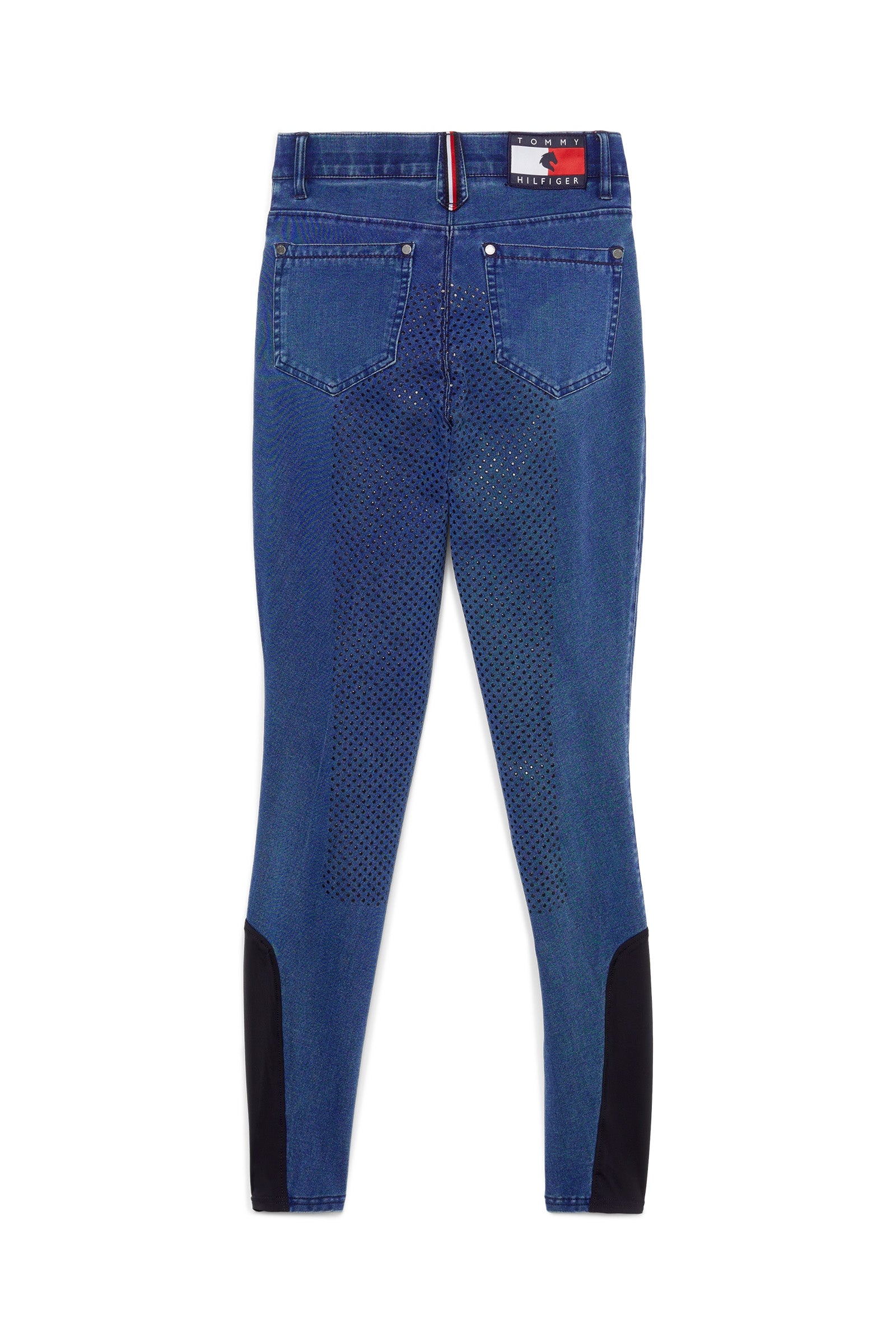 Tommy Hilfiger Equestrian Queens Denim Vollbesatz Reithose Womens Breeches