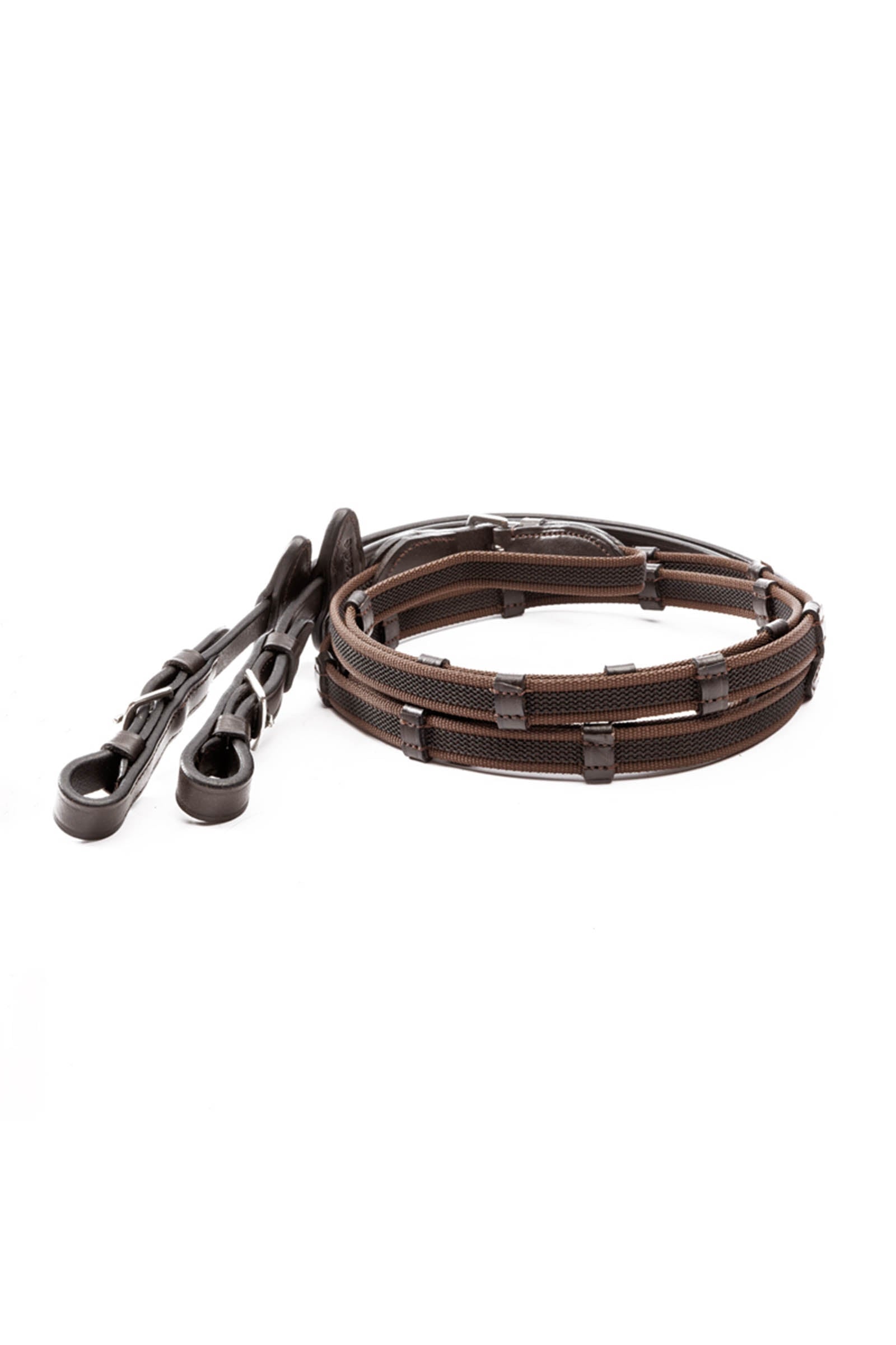 Kavalkade Double Ridge Rubberised Reins With 10 Stops, 16 mm Trensenzäume & Zügel