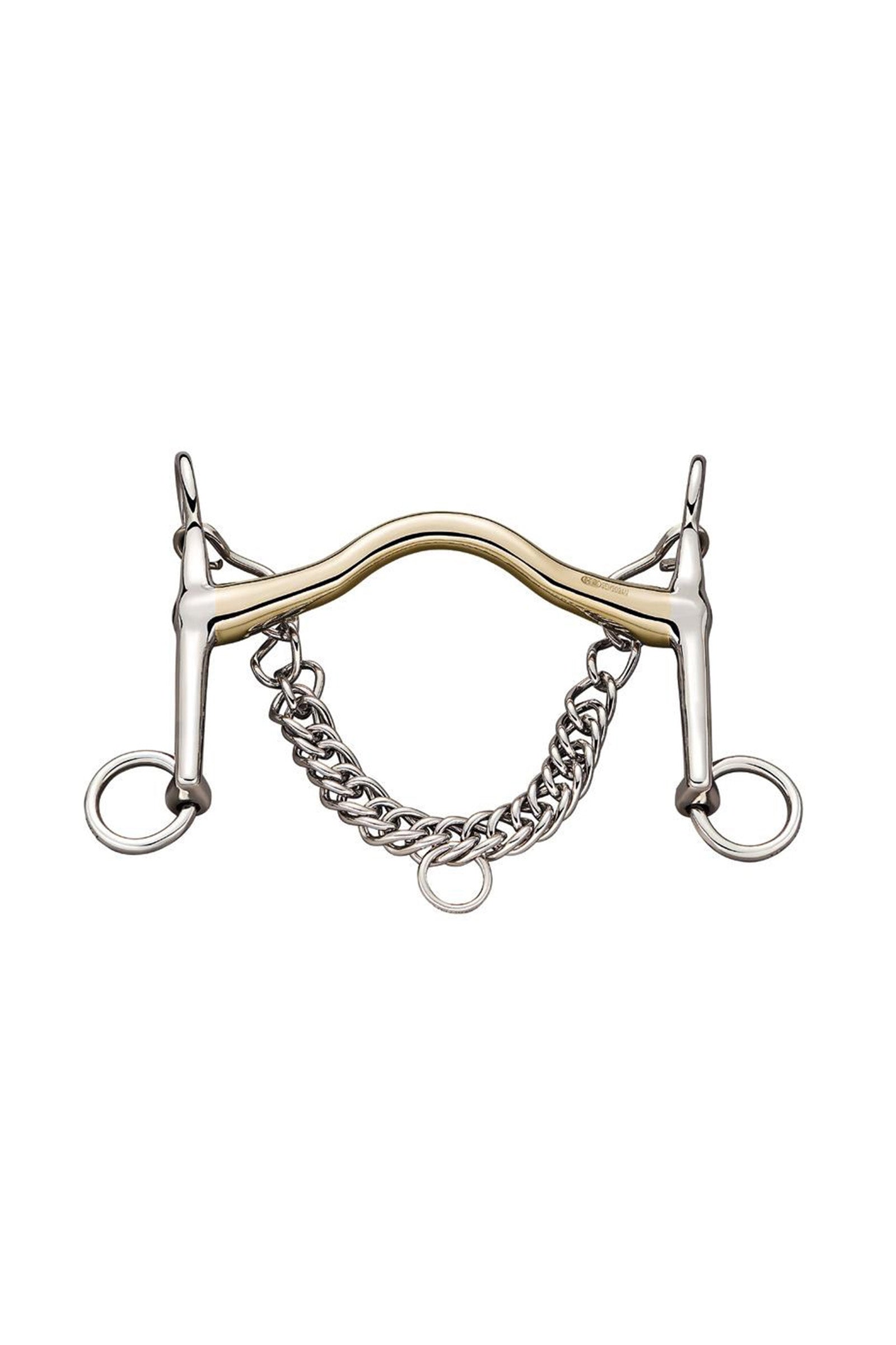Sprenger Bemelmans Kandare mit Zungenfreiheit, 14 mm, 5 cm Anzüge, Sensogan Gebisse
