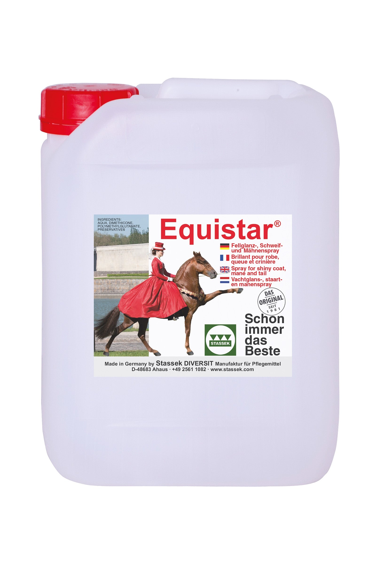 Stassek Equistar Mähnenspray Nachfüllkanister, 5 Liter Pflege